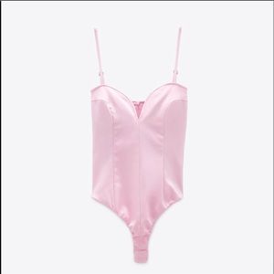 Pink Zara bodysuit